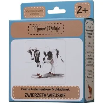 Puzzle Puzzle 4-elementowe Zwierzęta wiejskie