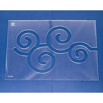 Příslušenství k šicímu stroji Quiltovací pravítko tvar spirála velká 3 inch NP-SP2