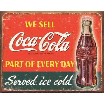 Plechová cedule Plechová cedule Coca Cola - Part of Every Day 32 cm x 40 cm