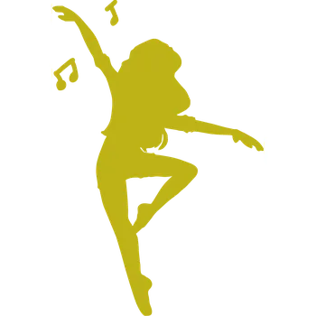 ON-DESIGN Potisk TANEČNICE Barva: zlatá, Velikost motivu: A5