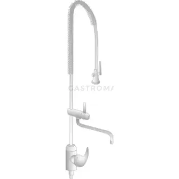 Záložní baterie Oplachovací baterie s výpustí, lékařskou pákou a jedním přívodem, typ II | DORA METAL, DM-3261-II