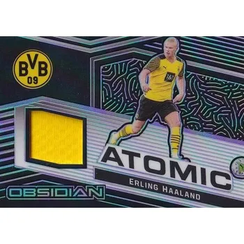 Sběratelství jersey karta ERLING HAALAND 21-22 Obsidian Atomic Electric Etch Purple /75