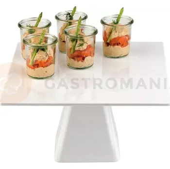 Stojan na sedlo Stojan na dezerty z melaminu 310x310x(H)160 mm | HENDI, 566527