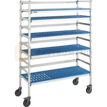 Ložnicová sestava Pojízdný regál, 1285x500x1750 mm | ASBER, KCM-55