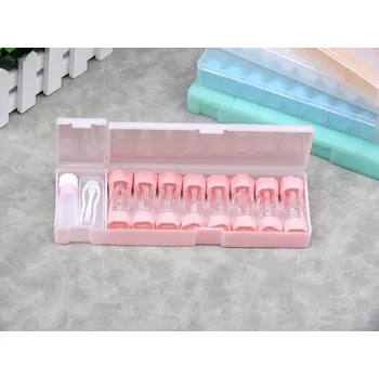 Kontaktní čočky Obsáhlé cestovní pouzdro na kontaktní čočky - růžový