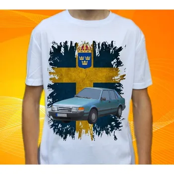 Pánské tričko tričko Saab 9000 134 (Trička s motivy aut)