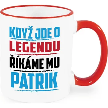 Hrnek - Když jde o legendu, říkáme mu Patrik Barva: Červená