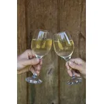 Sklenice na víno se srdíčkem - Ø 8*17 cm / 250 ml