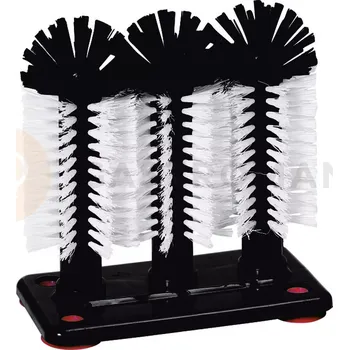 Servírovací stolek Kartáče na mytí sklenic 190x100x180/250/180 mm | HENDI, 696040