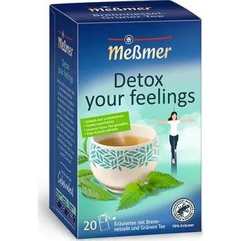 MESSMER BYLINKOVÝ ČAJ DETOX YOUR FEELINGS 40g NĚMECKO!