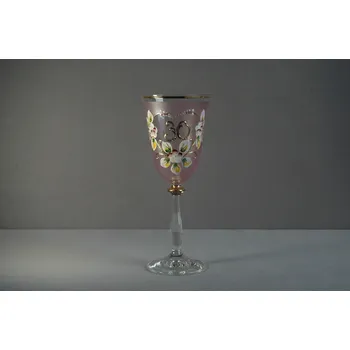 Sklenice Jubilejní sklenice na víno Angela 30let (250ml růžová)