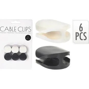 kabelová chránička Organizér na kabely 6ks bílé/černé
