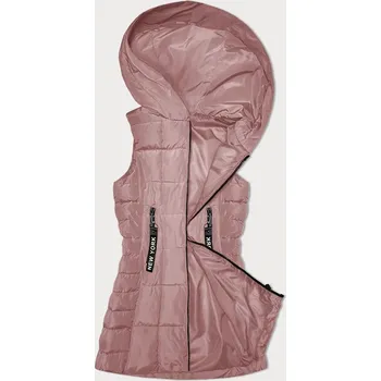 Dámská vesta Růžová dámská vesta s kapucí S'West (B8225-83) růžová XXL (44)
