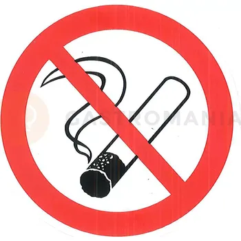Informační tabulka Samolepící tabulka, piktogram "zákaz kouření" 80 mm | CONTACTO, 7658/080