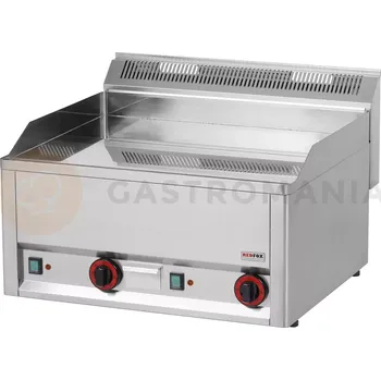 Kuchyňský gril Grilovací deska chromovaná hladká 660x600x290 mm, 6 kW | REDFOX, FTHC-60-EL