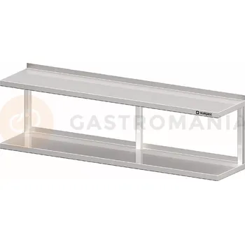 Závěsné křeslo Police nerezová závěsná dvoupatrová 1500x400x390 mm | STALGAST, 981844150