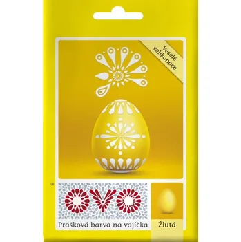 Potravinářské barvivo Ovo Žlutá prášková barva 1 sáček (5 g) = 10 - 15 vajec