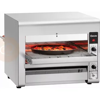 Pec na pizzu Průchozí pec na pizzu a občerstvení 3,5 kW, 230 V, 472x1045x400 mm | BARTSCHER, 3600TB10