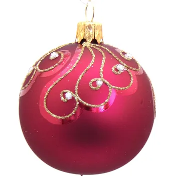 Vánoce Vánoční koule 6 cm Bordeaux 3247