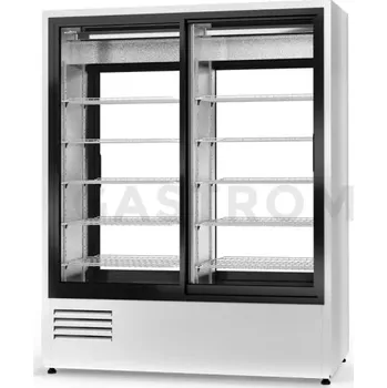 Lednice Chladící skříň oboustranně prosklenná, dveře posuvné z obou stran, dolní agregát, ventilátor, 3 kl., nerezové opláštění, 1200x760x1980 mm | RAPA, SCh - 2S2R 1200