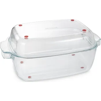 Nádobí TESCOMA Pekáč s poklopem GrandCHEF 40 x 26 cm, skleněný