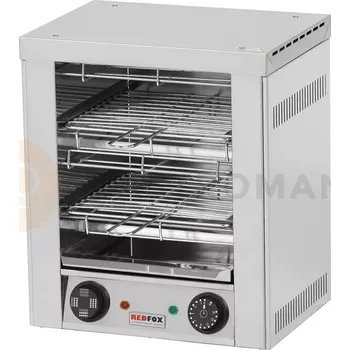 Toustovač Toaster 4x kleště, rošt 375x274x403, 2,4 kW | REDFOX, T-940