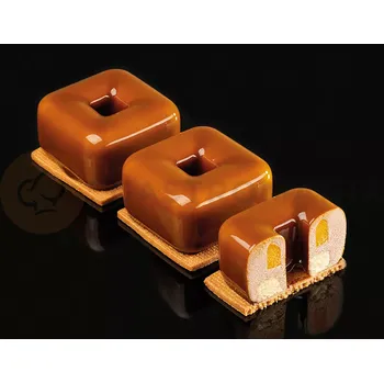 Kuchyňská sůl Silikonová forma na dezert - 400x300 mm, 12 porcí, 56x56x34 mm, 90 ml - PX4361S | PAVONI, Tulum