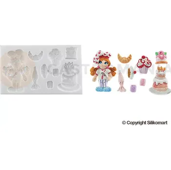 Kuchyňská sůl Forma na cukrovou hmotu SLK 1011 - cukrář, 150x90x20 mm | SILIKOMART, SLK1000 Sweet Chef