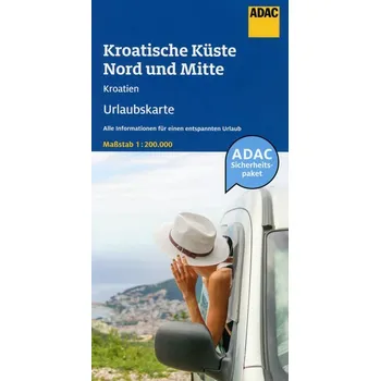 ADAC Urlaubskarte HR Kroatische Küste Nord u. Mitte 1:200 000