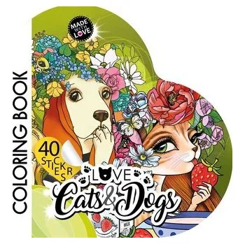 Set školních potřeb Kolorowanka Curly z naklejkami BR Serce 2215