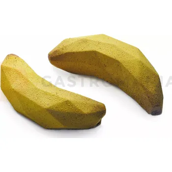 Kuchyňská sůl Silikonová forma na dezerty a monoporce, banán, 4x 110 ml, 100x380x50 mm | DINARA KASKO, Banana