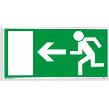 Úniková fotoluminiscenční bezpečnostní tabulka - směr úniku vlevo
