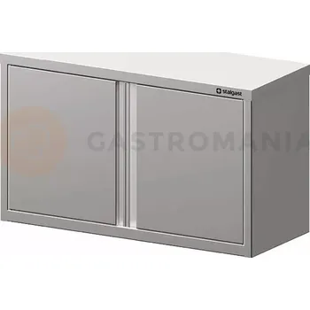 Dětská skříň Skříňka nerezová závěsná s křídlovými dvířky 900x400x600 mm | STALGAST, 981704090