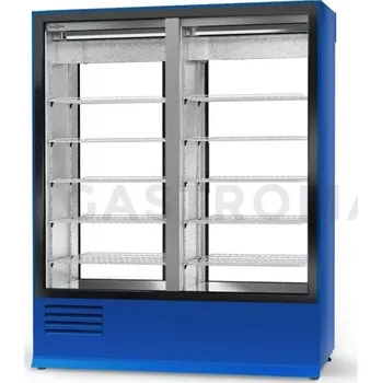 Lednice Chladící skříň oboustranně prosklenná s křídlovými dveřmi, sklo na straně zákazníka je napevno instalováno, dolní agregát, ventilátor, 3 kl., nerezový vnitřek, 1400x675x1980 mm | RAPA, SCh - 2S 1400 / 1D