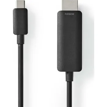 Video kabel Nedis propojovací kabel USB 3.2 gen.1 zástrčka USB-C - zástrčka HDMI, 2 m (CCGL64655BK20)