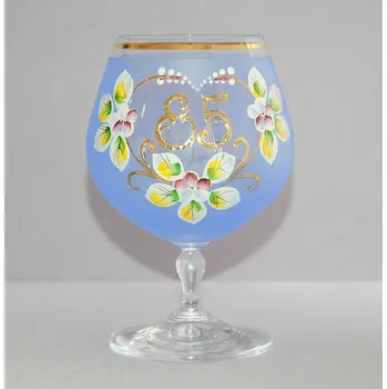 Sklenice Výroční sklenička Carmen 85 let modrá