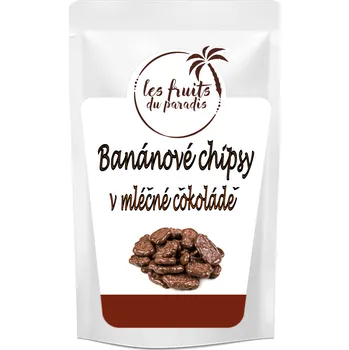 Sušené ovoce Banánový chips v čokoládě 500 g Les Fruits du Paradis