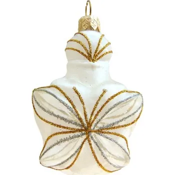 Vánoční ozdoba Vánoční ozdoba 2217 Flakonek, Motýl 10x7,5x3,5 cm