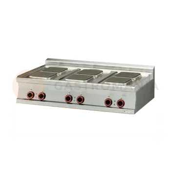 Barová židle Sporák elektrický, 6 plotýnek čtvercových | RM GASTRO, PCQT 712 ET