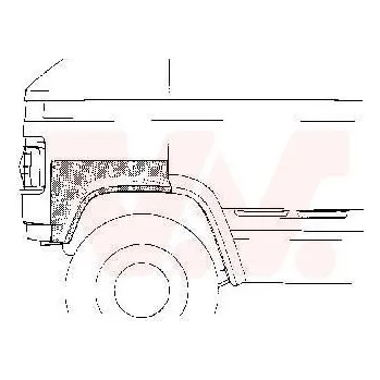 Blatník karosérie Blatník VAN WEZEL 3050.55