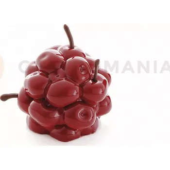 Kuchyňská sůl Silikonová forma na dezerty a monoporce, třešně, 4x 130 ml, 100x380x60 mm | DINARA KASKO, Cherry Mini