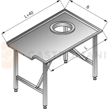 Počítačový stůl Jednoduchý třídící stůl, levý, 1200x800x850 mm | LOZAMET, LO304/1280