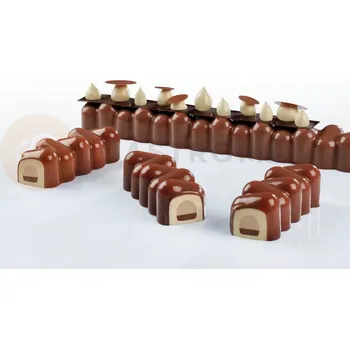 Kuchyňská sůl Silikonová forma na monoporce - 400x300 mm, 5 ks x 360x42x37 mm, 420 ml - PX4319S | PAVONI, Dada