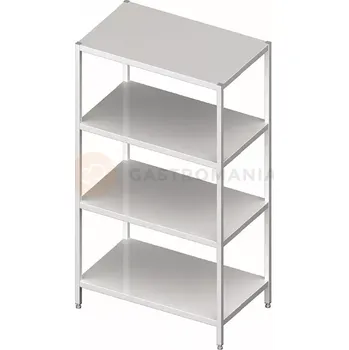Ložnicová sestava Regál nerezový se čtyřmi plnými policemi 600x500x1800 mm | STALGAST, 981855060