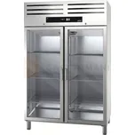 Chladící skříň 1400 l GN 2/1, podvojné prosklené dveře, 1318x842x2040 mm, Green Line | ASBER, GCPZ-1402 GLASS