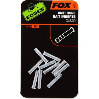 Signalizace záběru Fox vsuvky proti poškození boillies Edges Anti Bore Bait Inserts Clear 10 ks