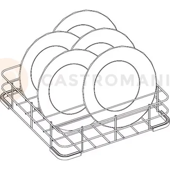 Přípravek do myčky Koš na talíře o průměru 320 mm do myček Lozamet | LOZAMET, T320
