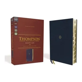 Populárně naučná literatura pro dospělé NKJV, Thompson Chain-Reference Bible, Handy Size, Leathersoft, Navy, Red Letter, Thumb Indexed, Comfort Print