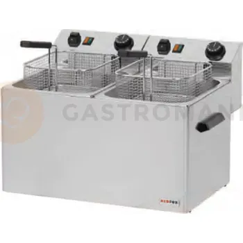 Stolní pila Fritéza elektrická dvoukomorová 2x8 l třífázová | REDFOX, FR-77T