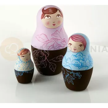 Čokoládová tyčinka Forma na čokoládu - matrjoška, výška 200 - 150 - 100 - 50 mm, KTMATRIOSKA | PAVONI, Matrioska